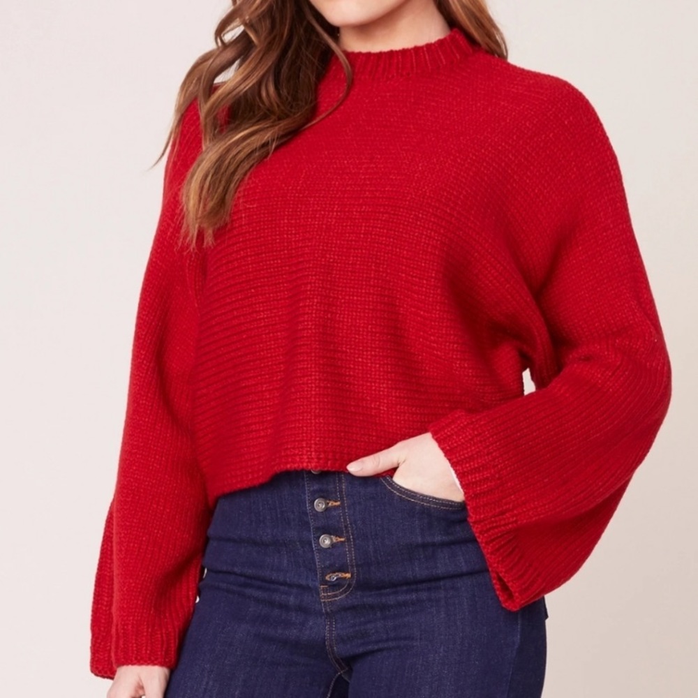 Jack by BB Dakota Wide Sleeve Mockneck Sweater